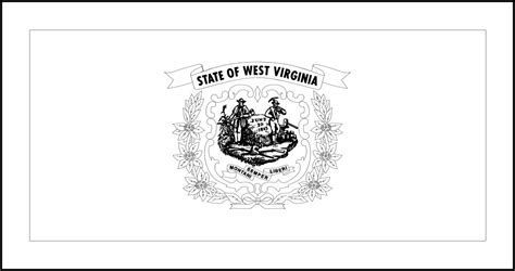 FREE Printable West Virginia State Flag & color book pages | 8½ x 11