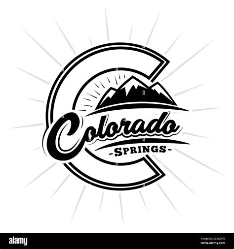 Colorado Springs logo. Vector and illustration Stock Vector Image & Art ...