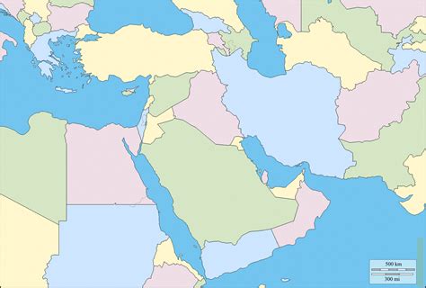 Free Detailed Printable Blank Map of Asia Template [PDF] - World Map with Countries