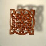 CK-16 Celtic Knot - Triquetra in Circle - Celtic, Viking and Lamp Woodcraft Carvings