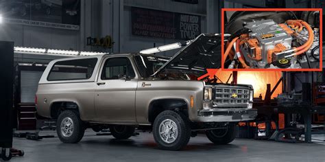 GM unveils 1977 K5 Blazer-E with electric power thanks to its upcoming eCrate conversion kit ...