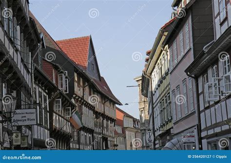 Old Buildings and Business Signs in Old Town Gottingen,Germany ...