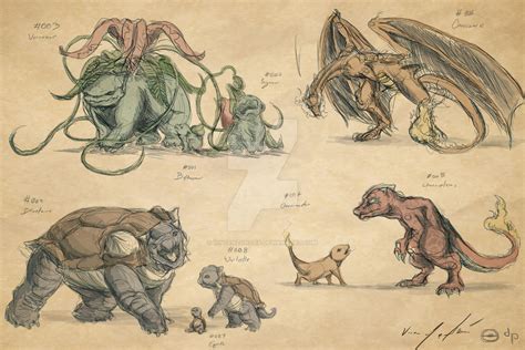 Realistic Pokemon Sketches- Page 1 by VincenzoNova on DeviantArt