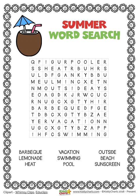 Summer Word Search Free Printable - Printable Word Searches