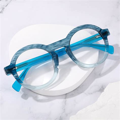 Choco Round Blue Glasses - Aoolia.com