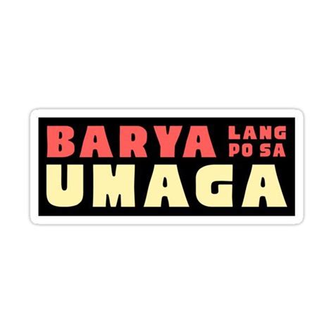 "Barya Lang Po Sa Umaga Jeepney Sign" Sticker for Sale by LMBV | Sticker sign, Jeepney, Tagalog ...