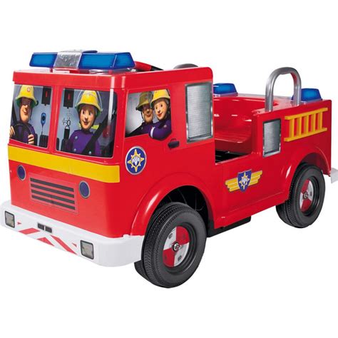 Fireman Sam 12V Jupiter Battery Powered Ride-On Fire Engine - Outdoor Toys - Toys and Games ...
