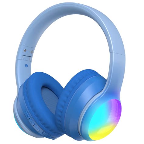 Kids Headphones Bluetooth, Seenda Wireless/Wired On-Ear Headset with ...