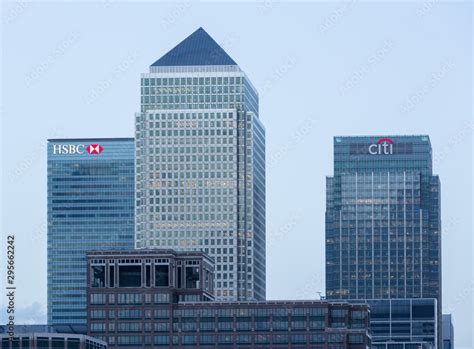 Skyline of Canary Wharf in London Stock Photo | Adobe Stock