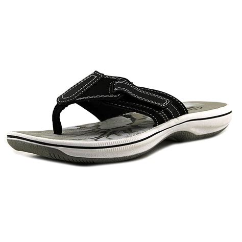 CLARKS Womens - CLARKS Womens Brinkley JoJo Open Toe Casual Flip Flops ...