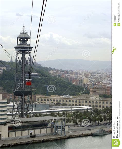 Barcelona aerial view stock photo. Image of nautical - 29058354