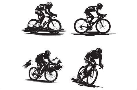 bicycle silhouette vector, Black Bicycle Vector 38010701 Vector Art at ...