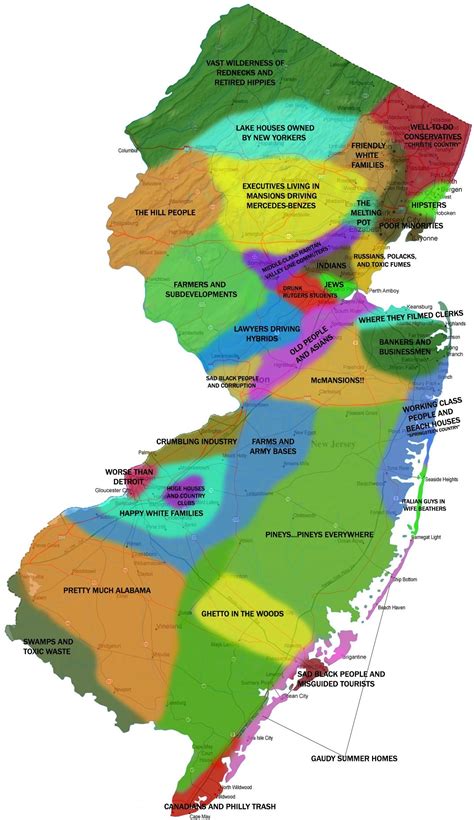 The Annotated Map of New Jersey - The Adventures of Accordion Guy in the 21st Century