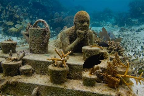 Visiting the MUSA Underwater Museum in Cancun, Mexico