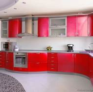Pictures of Kitchens - Modern - Red Kitchen Cabinets (Page 3)