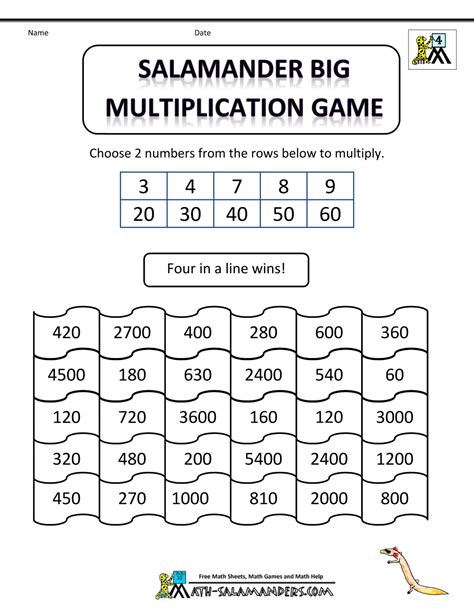 Math Multiplication Games