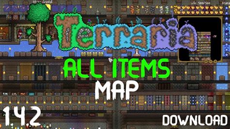 ALL ITEMS MAP | TERRARIA 1.4.5 | Builder's Workshop | 2020 LATEST | Journey's END - YouTube