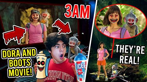 DO NOT WATCH THE DORA AND THE LOST CITY OF GOLD MOVIE AT 3AM!! (REAL LIFE DORA AND BOOTS) - YouTube