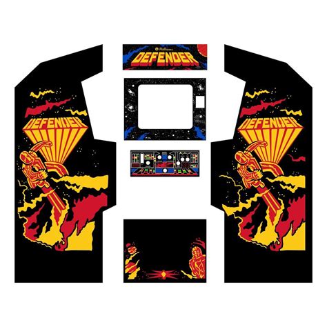 Defender Complete Graphics Restoration Kit | Defender arcade game ...