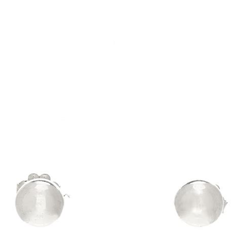 TIFFANY Sterling Silver 8mm HardWear Ball Earrings 1092064 | FASHIONPHILE