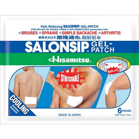 Buy SALONPAS GEL PATCH 6'S Online in Singapore | iShopChangi