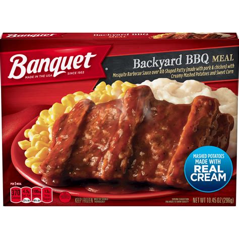 Banquet Classic Backyard BBQ Frozen Single Serve Meal, 10.45 Ounce ...