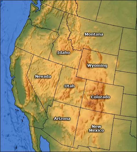 The Rocky Mountains: States In The Rocky Mountains