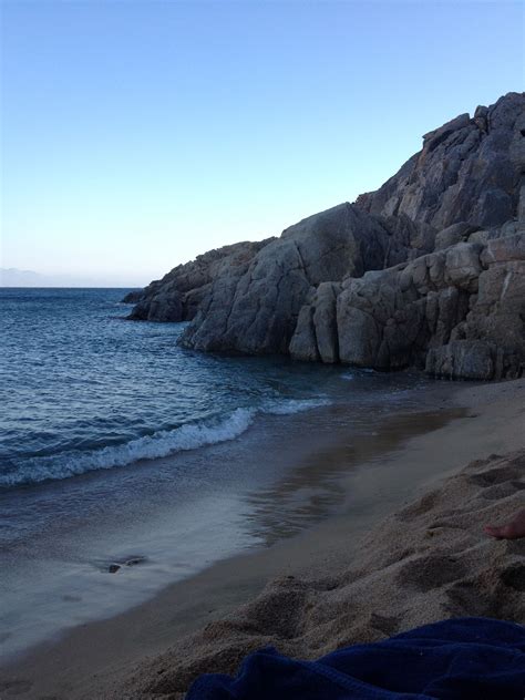 Agrari beach during sunset, Mykonos Mykonos, Natural Beauty, Coastline ...