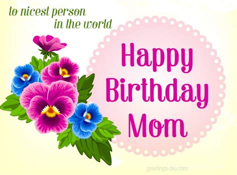 Happy Birthday MOM - Best Images, GIFs & Ecards.