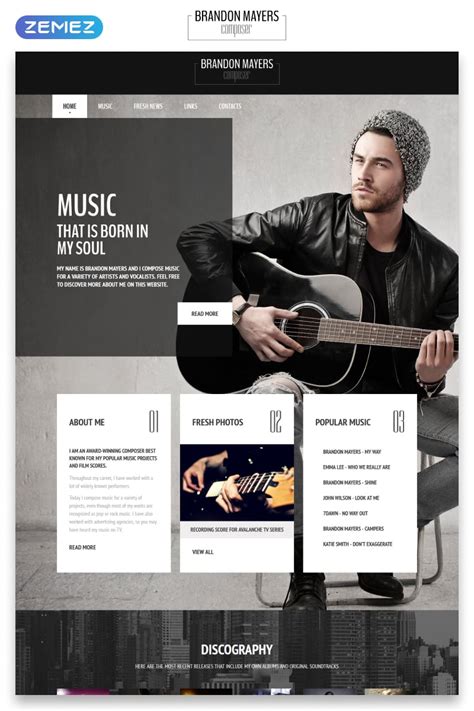 Music Composer Web Template