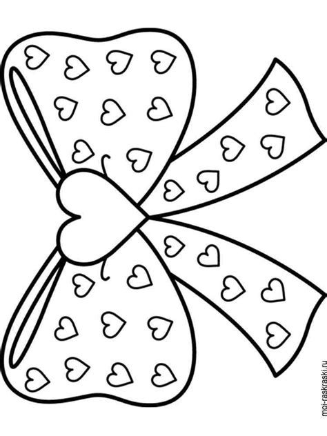 Bows coloring pages