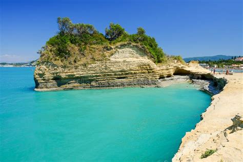 Sidari Beach on the Island Corfu, Greece. Stock Image - Image of summer ...