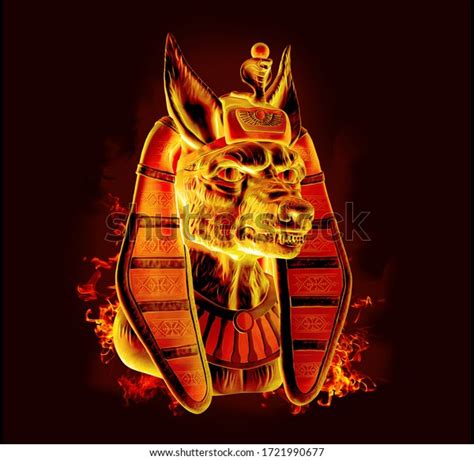 Fire Image Egyptian God World Dead Stock Illustration 1721990677 ...