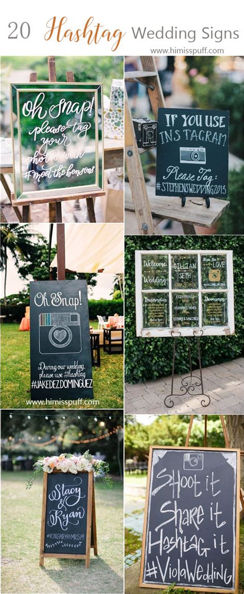 wedding signs – Snapchat and Instagram hashtag wedding sign ideas - Hi ...