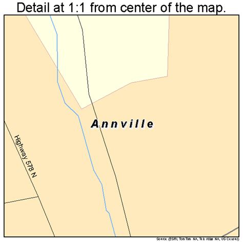 Annville Kentucky Street Map 2101648