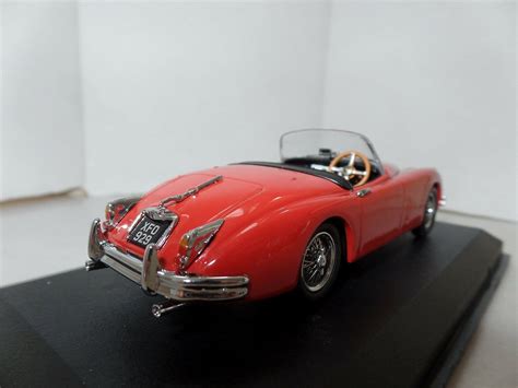 Oxford 43JAGXK150008 XK150008 1/43 O Scale Jaguar XK150 Roadster Carmen Red