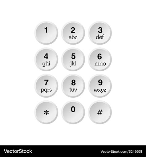 Phone dialer Royalty Free Vector Image - VectorStock