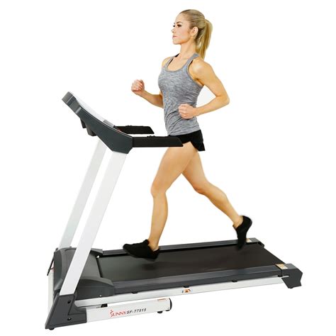 Sunny Health & Fitness Smart Running Treadmill w/ Auto Incline, Sound ...