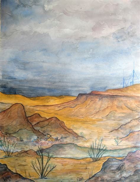 Desert Sky Painting at PaintingValley.com | Explore collection of ...