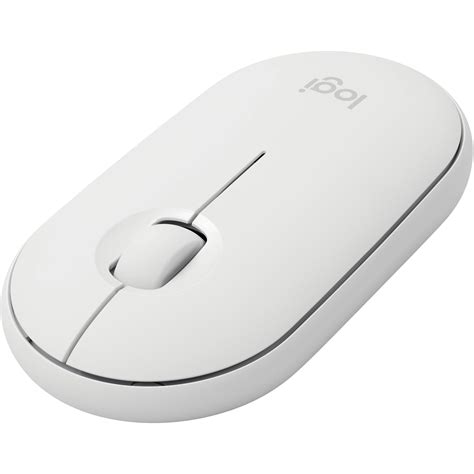 Logitech Pebble M350 Wireless Mouse (White) 910-005770 B&H Photo