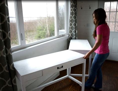 Desks that Convert to Table for our Tiny House on Wheels | Ana White