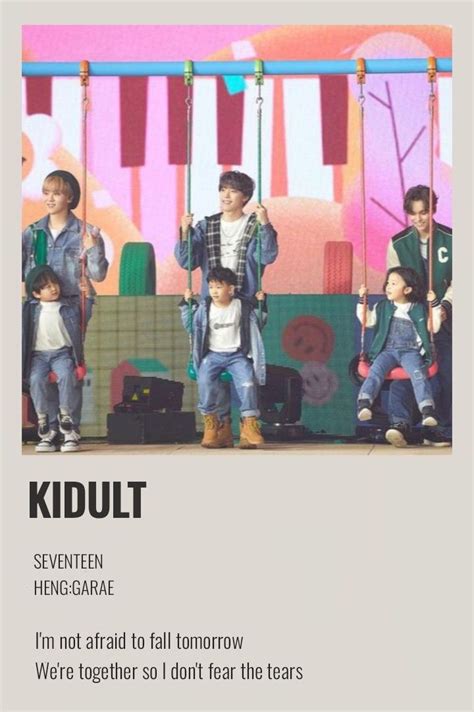 Seventeen - Kidult minimalist poster | Seventeen, Seventeen lyrics, Seventeen kpop