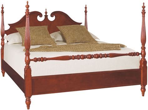 Cherry Grove Classic Antique Cherry Queen Low Poster Bed, 791-383R ...