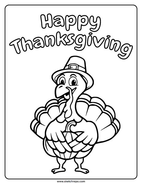 Thanksgiving Coloring Pages – Sketch Repo