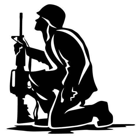 Pin by Denosław Czerwony on Military | Soldier silhouette, Silhouette vector, Silhouette vinyl