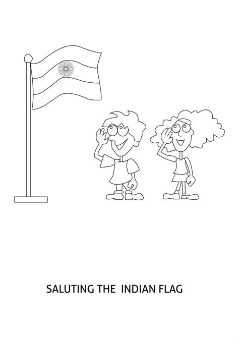 Indian National Flag Outline Images ~ Flag India Outline Bw Clipart ...