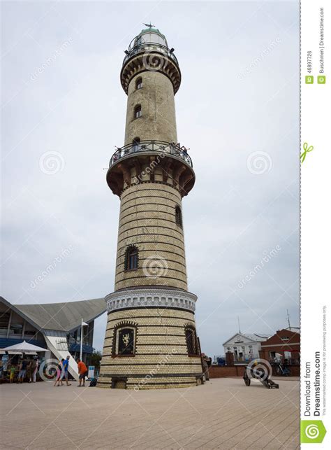 Old Lighthouse in of Warnemunde Editorial Photo - Image of sandy, broadest: 46897726