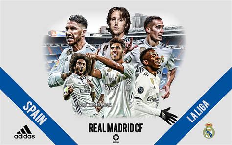 Real Madrid CF, Spanish football club, football players, leaders, Real Madrid logo, HD wallpaper ...