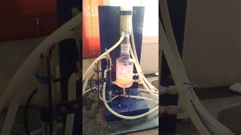 Distilled water process in chemistry lab - YouTube