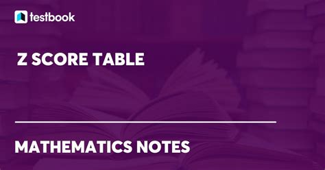 Z Score Table: Learn Formula, Types, Table, Area using examples